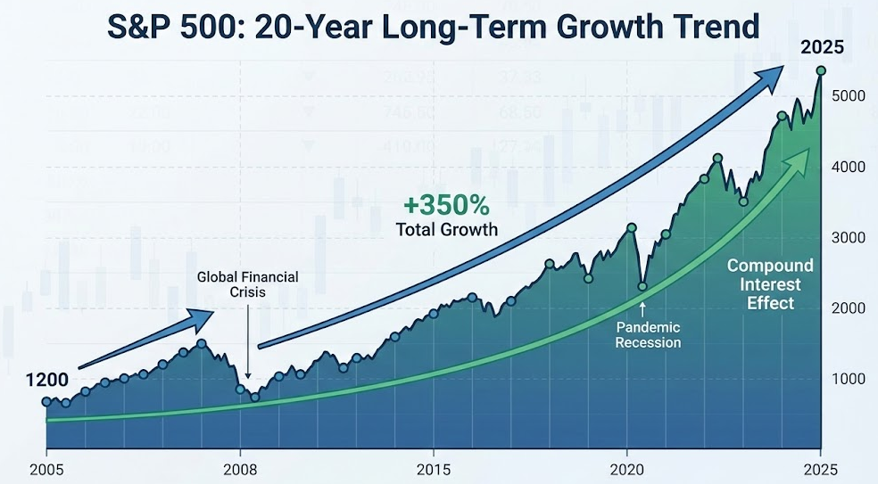 S&P 500 ETF 지수 장기 수익률 그래프