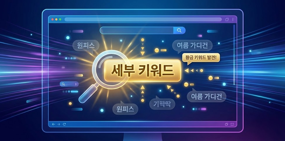 스마트스토어 판매를 위한 키워드 분석 도구 활용 화면