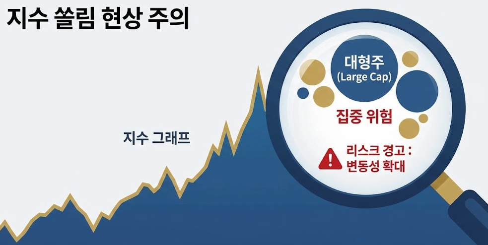 S&P 500 지수의 상위 종목 쏠림 현상 분석