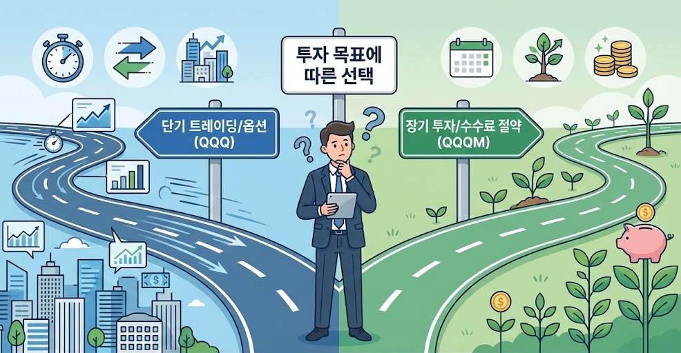 투자 성향에 따른 QQQ vs QQQM 선택 가이드