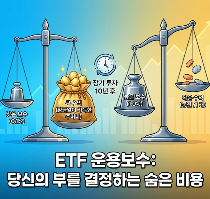 ETF 운용보수, 10년 뒤 내 통장 잔고를 바꾼다