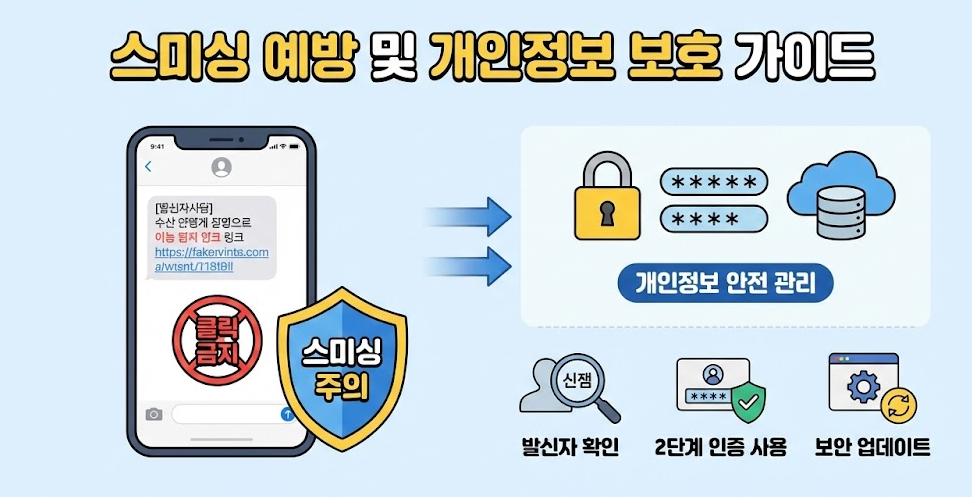 쿠팡 개인정보 유출 악용 스미싱 예방 가이드