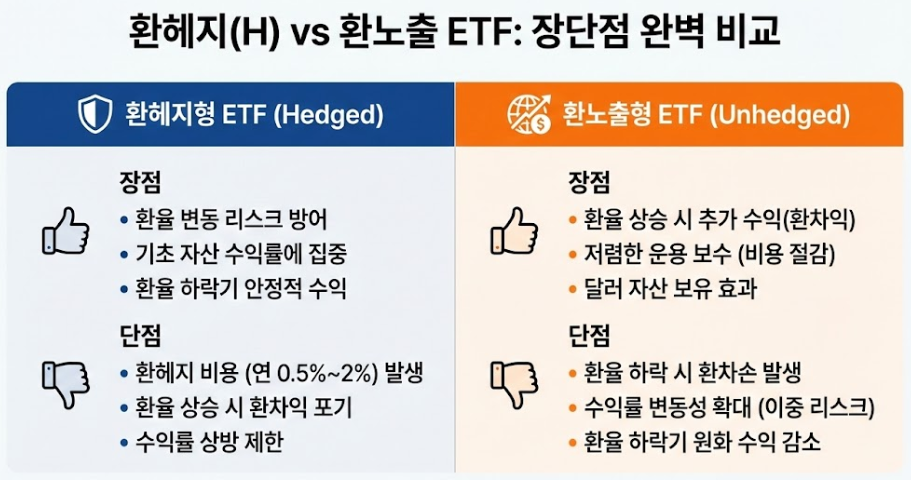 환율 전망에 따른 ETF 환헤지 환노출 선택 가이드